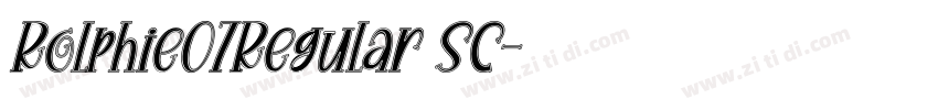 Rolphie07Regular SC字体转换